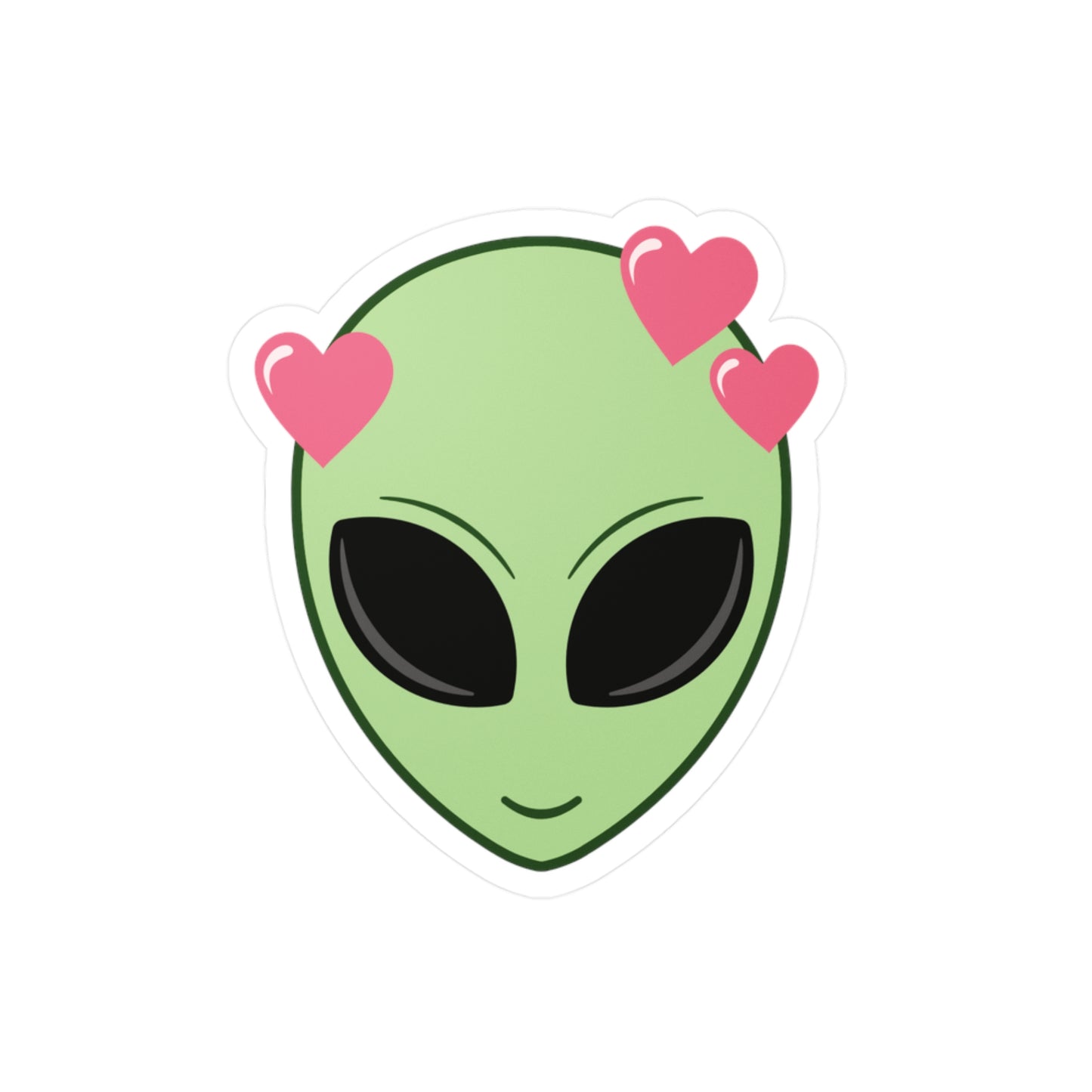 Alien In Love Kiss-Cut Vinyl Decal Sticker [Saved By My Alien Husband Merch]